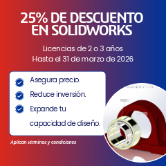 Promoción 25% de descuento SOLIDWORKS