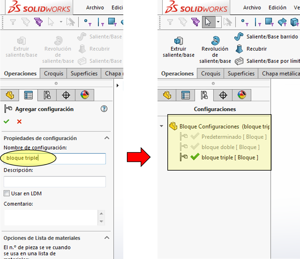 agregar configuracion