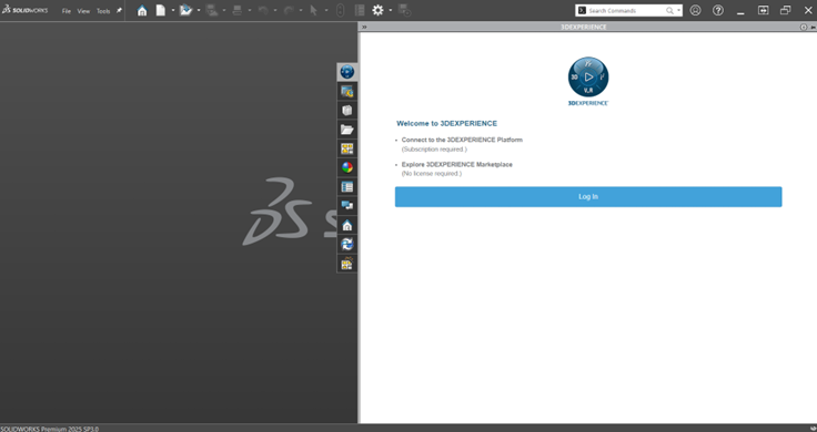 login-3DEXPERIENCE-solidworks