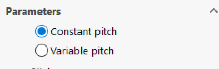 constant pitch